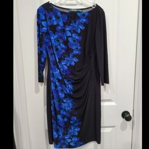 Ralph Lauren Ruched Fitted Dress